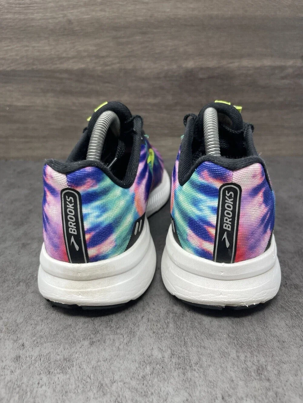Brooks Launch 8 Run Happy Tie Dye Size 9 Womens Multicolor Running Shoes